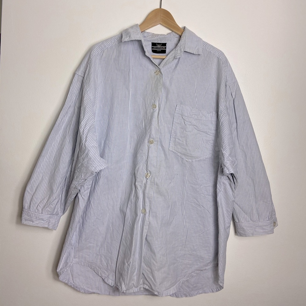 Leo Chevalier Striped Button Down Shirt